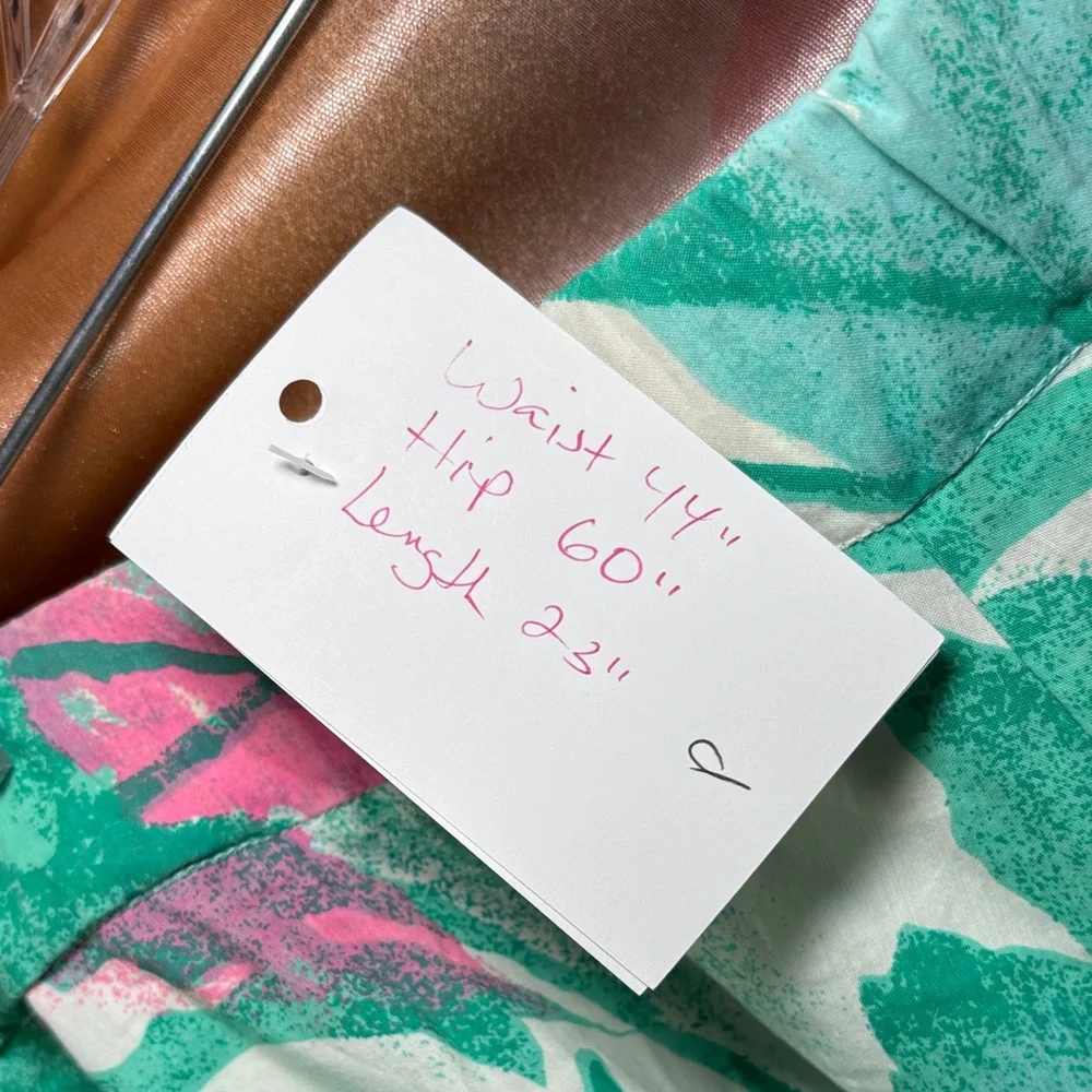 Green Abstract Print‎ Ruffle Hem square dancing circle Skirt. C3